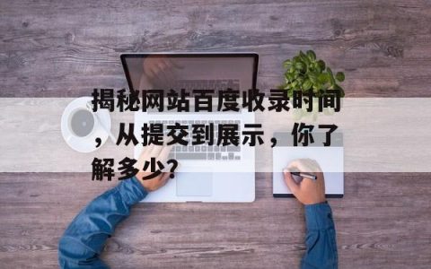 揭秘网站百度收录时间，从提交到展示，你了解多少？